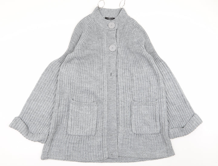BM Womens Grey   Cardigan Jumper Size M