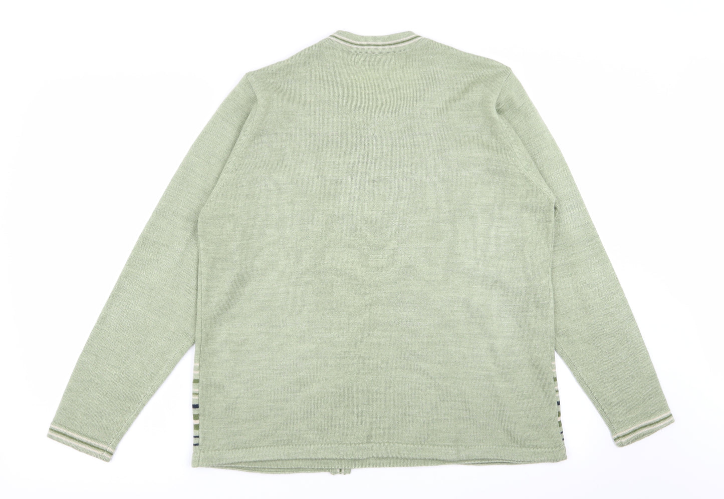 Honor Millburn Womens Green Striped  Pullover Jumper Size 10  - Jumper/cardigan