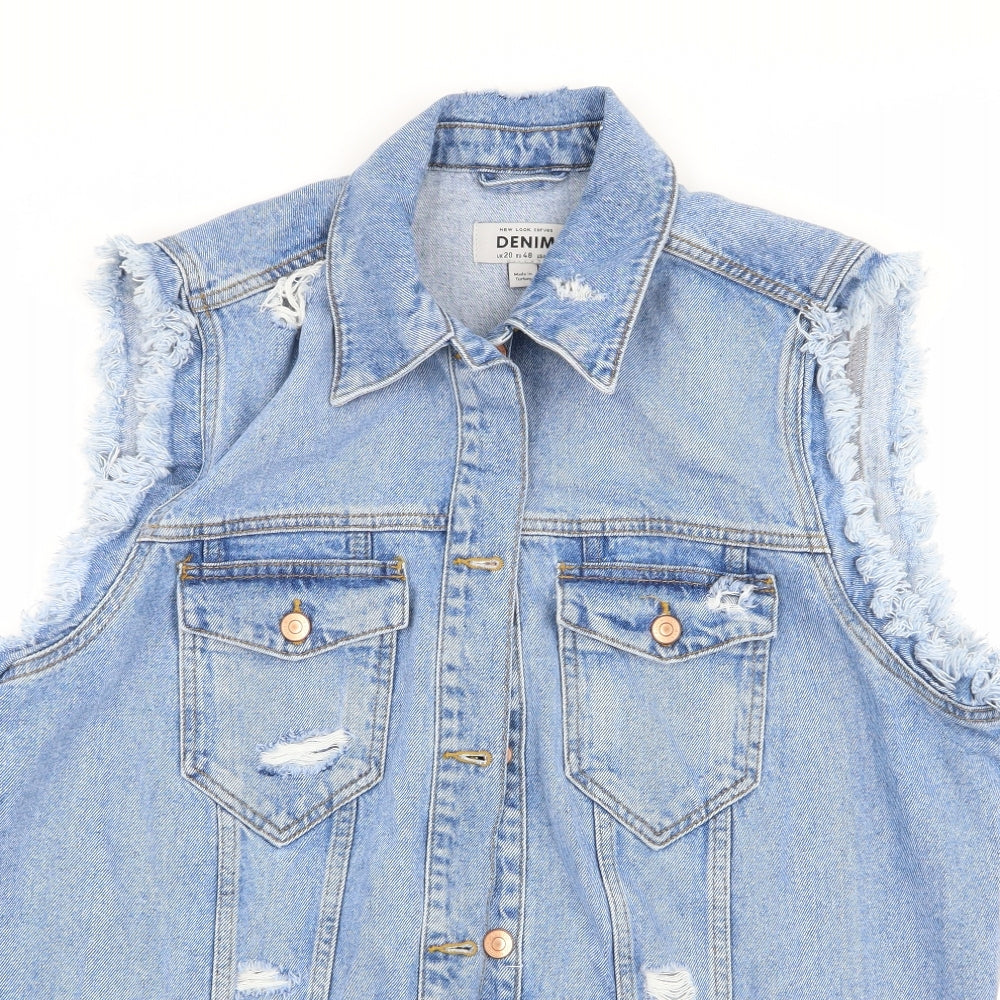 New Look Womens Blue   Jacket  Size 20  - denim jacket
