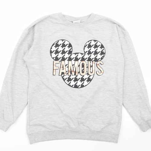 Disney Womens Grey   Pullover Jumper Size 6