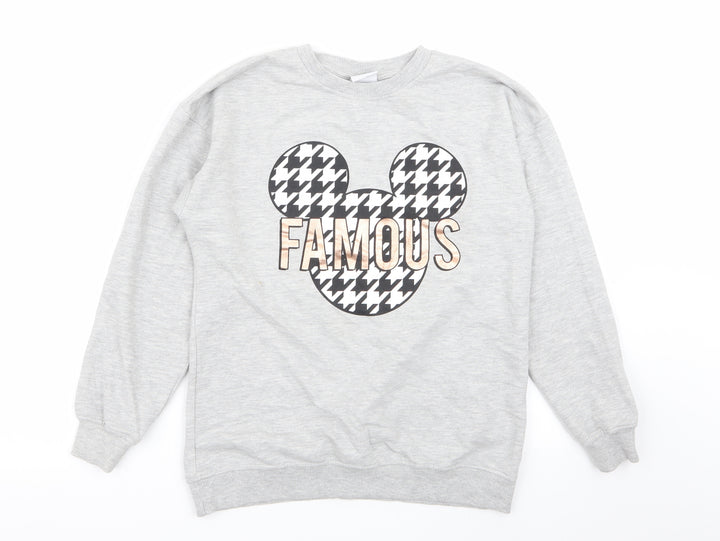Disney Womens Grey Pullover Jumper Size 6