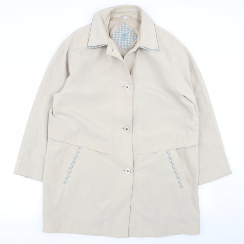 Evans Womens Beige   Overcoat Coat Size 14