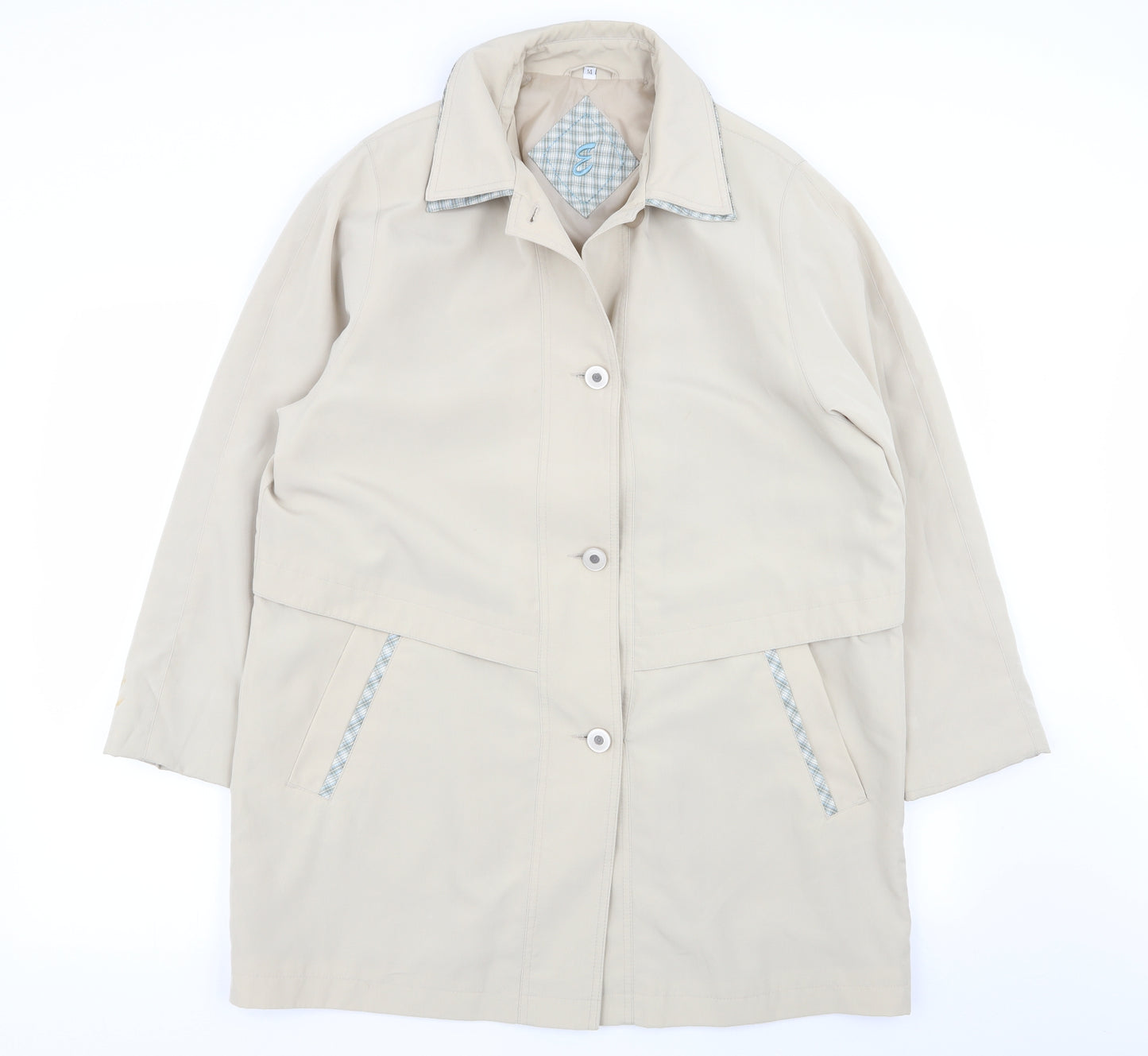 Evans Womens Beige   Overcoat Coat Size 14