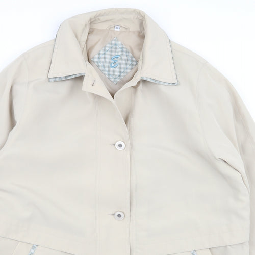 Evans Womens Beige   Overcoat Coat Size 14