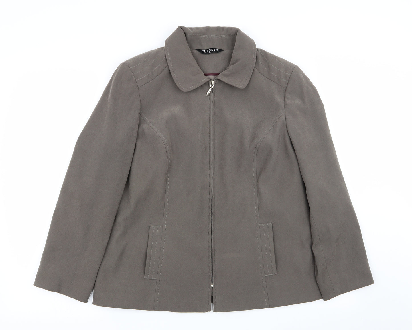Classic Womens Grey   Jacket  Size 16