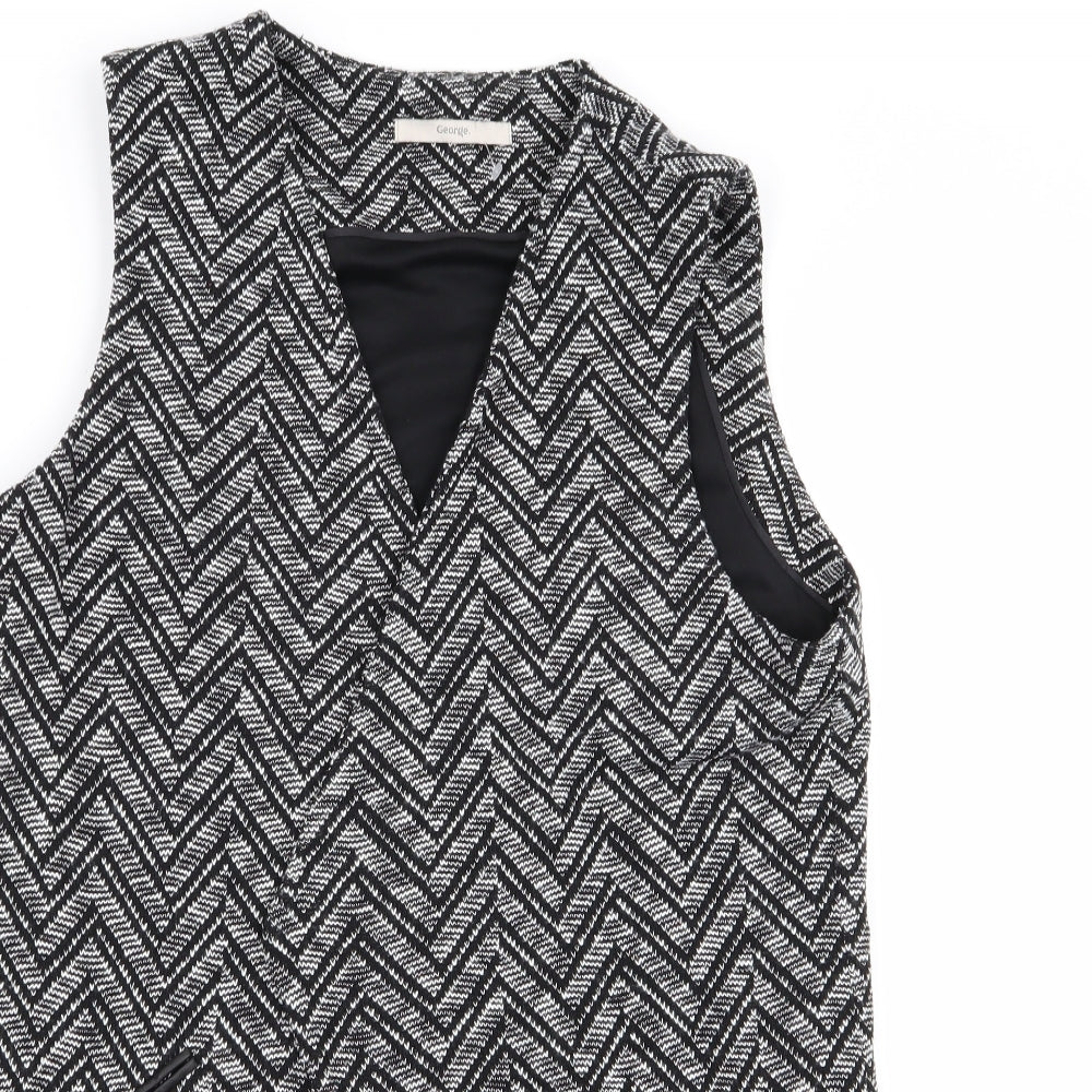 Asda George Womens Multicoloured Geometric  Cardigan Jumper Size 14