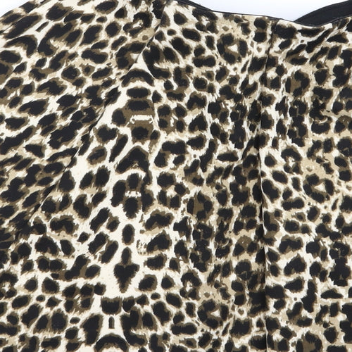 Preworn Womens Multicoloured Animal Print  Flare Skirt Size S  - Stretch waistband