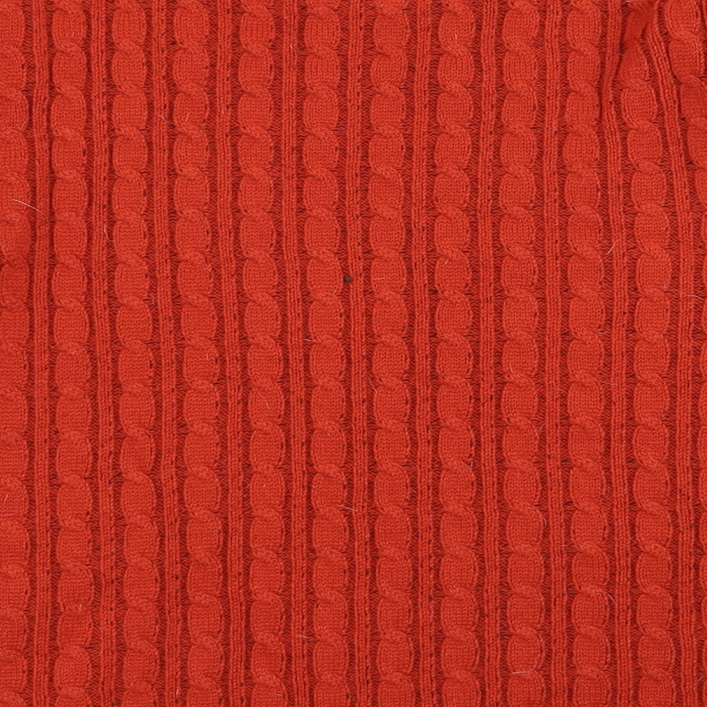 pure and natural Womens Orange   Pullover Jumper Size L
