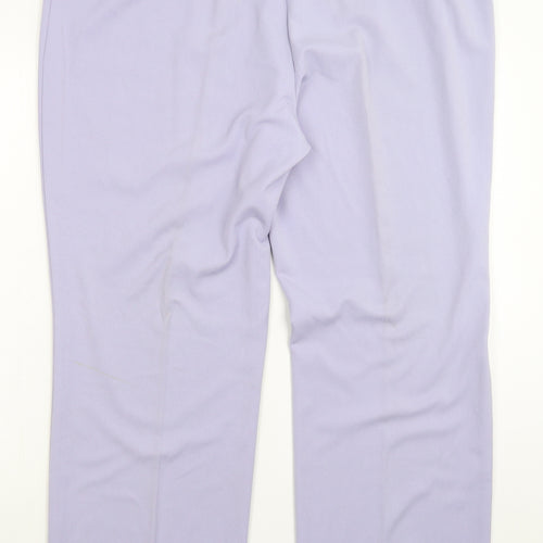 Agenda Womens Purple   Trousers  Size 24 L30 in