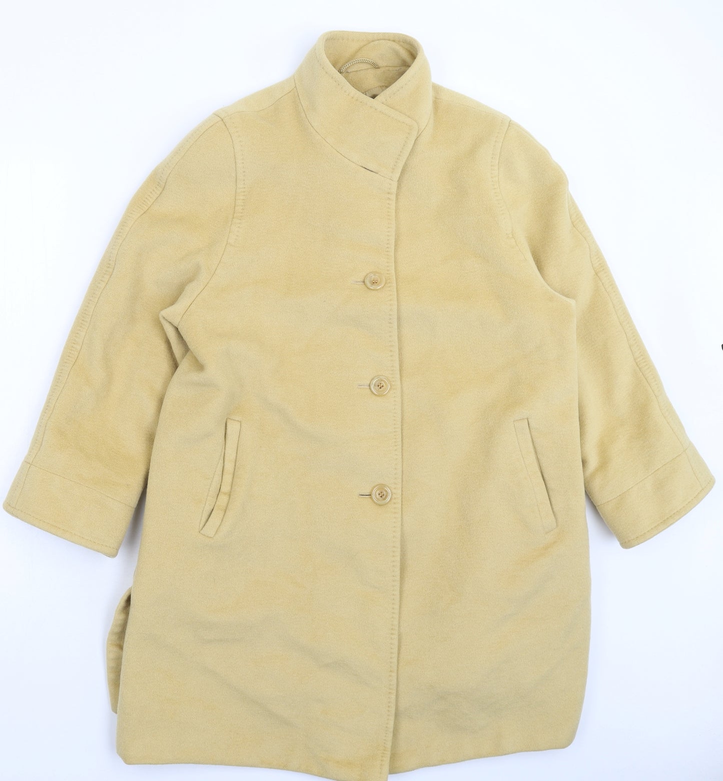 Bauer Womens Beige   Pea Coat Coat Size L
