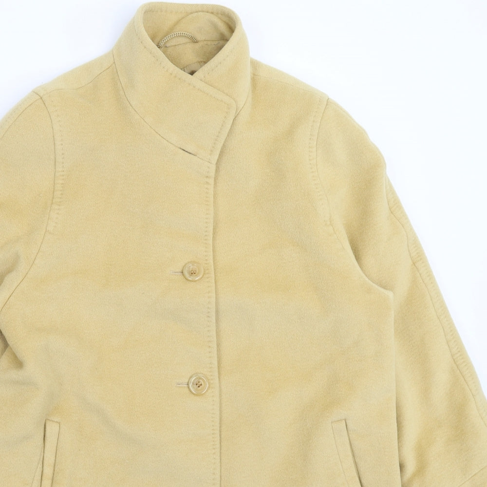 Bauer Womens Beige   Pea Coat Coat Size L