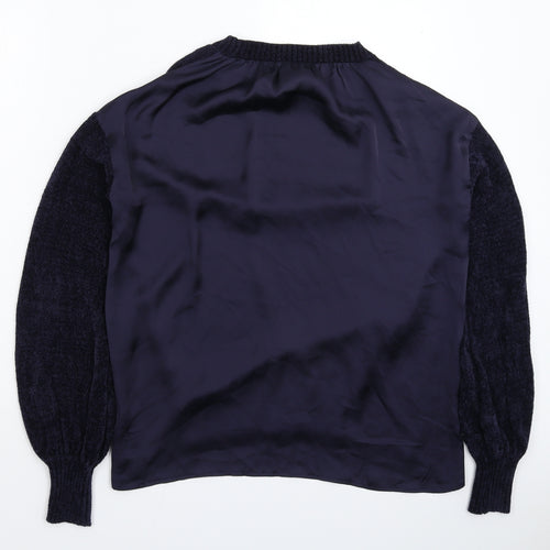 NEXT Womens Blue  Knit Pullover Jumper Size 8