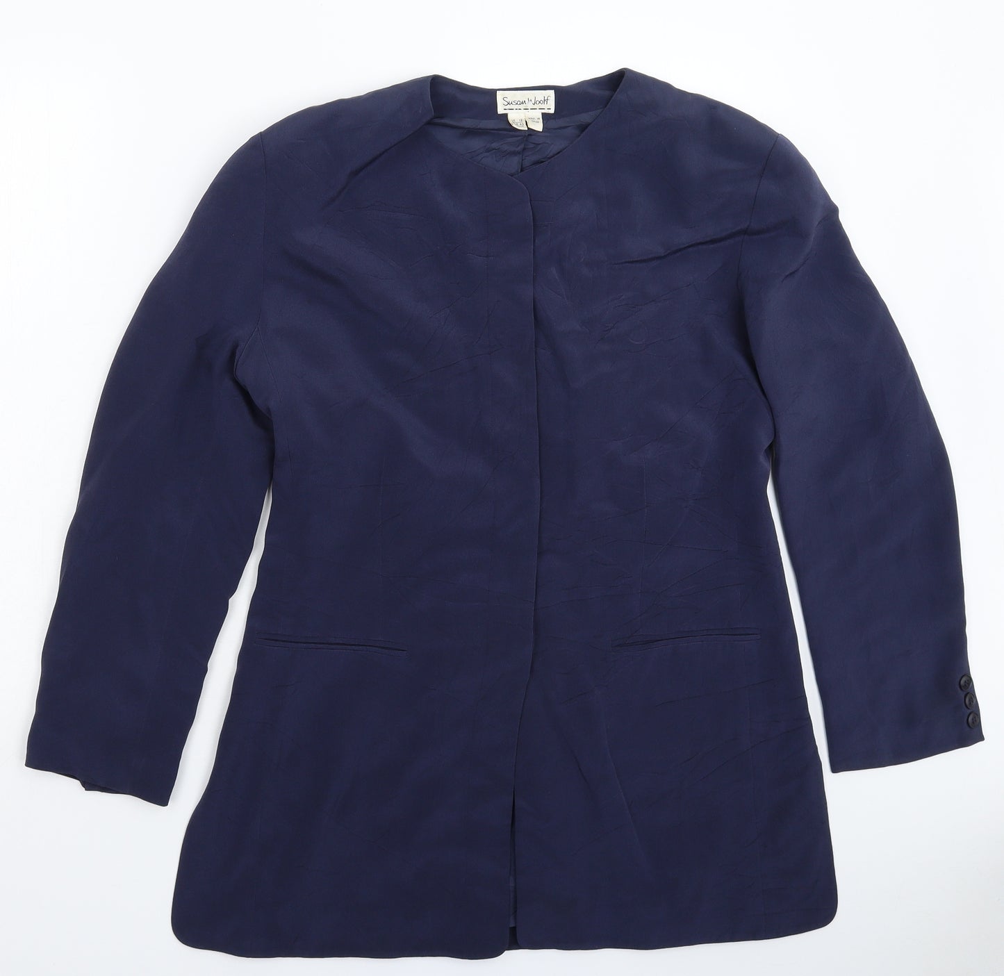 Susan Woolfe Womens Blue   Jacket Blazer Size 12