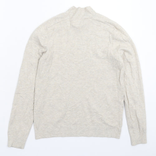 Mango Womens Grey  Knit Pullover Jumper Size S