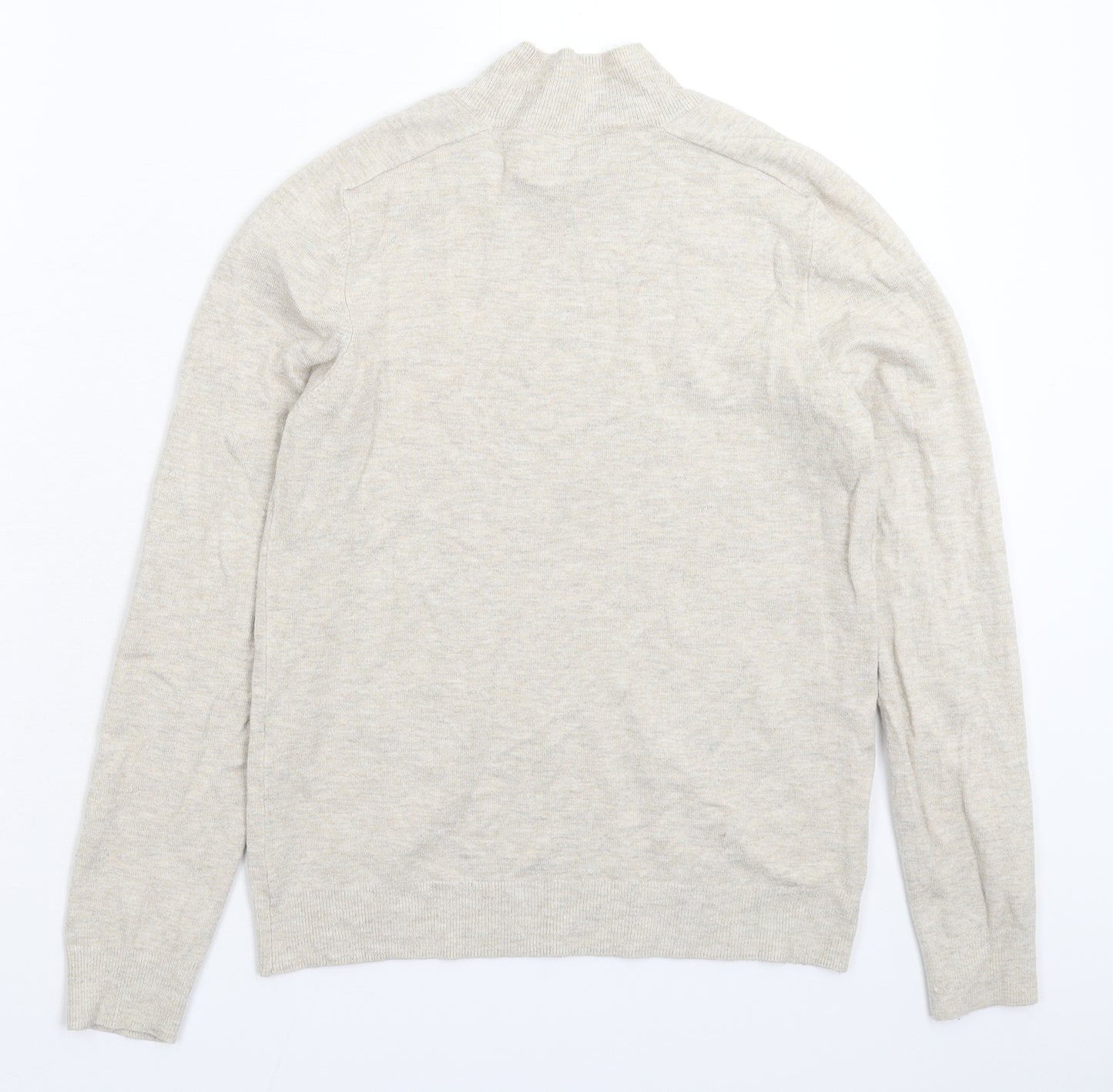 Mango Womens Grey  Knit Pullover Jumper Size S