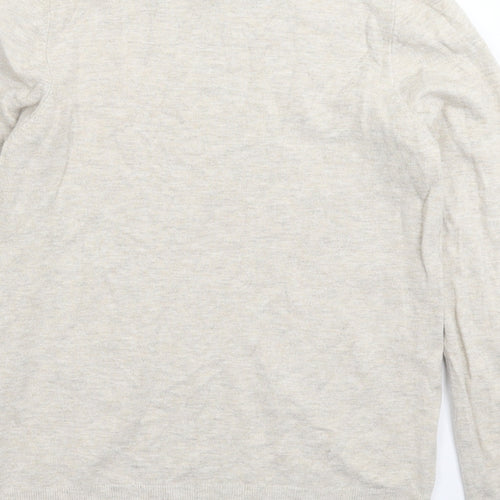 Mango Womens Grey  Knit Pullover Jumper Size S