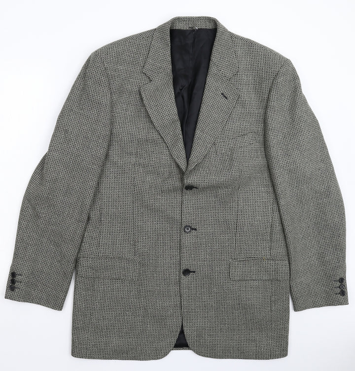 Preworn Mens Grey Jacket Suit Jacket Size 42