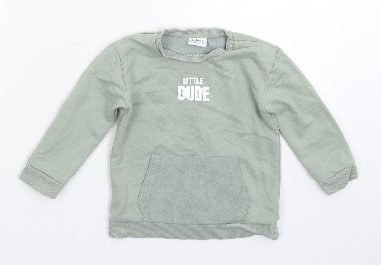 F&F Boys Grey   Pullover Jumper Size 18-24 Months