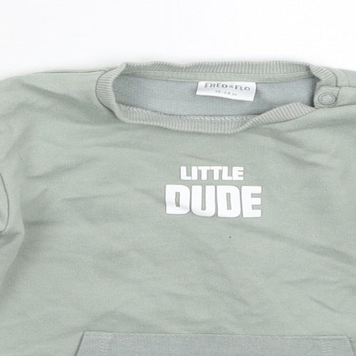 F&F Boys Grey   Pullover Jumper Size 18-24 Months