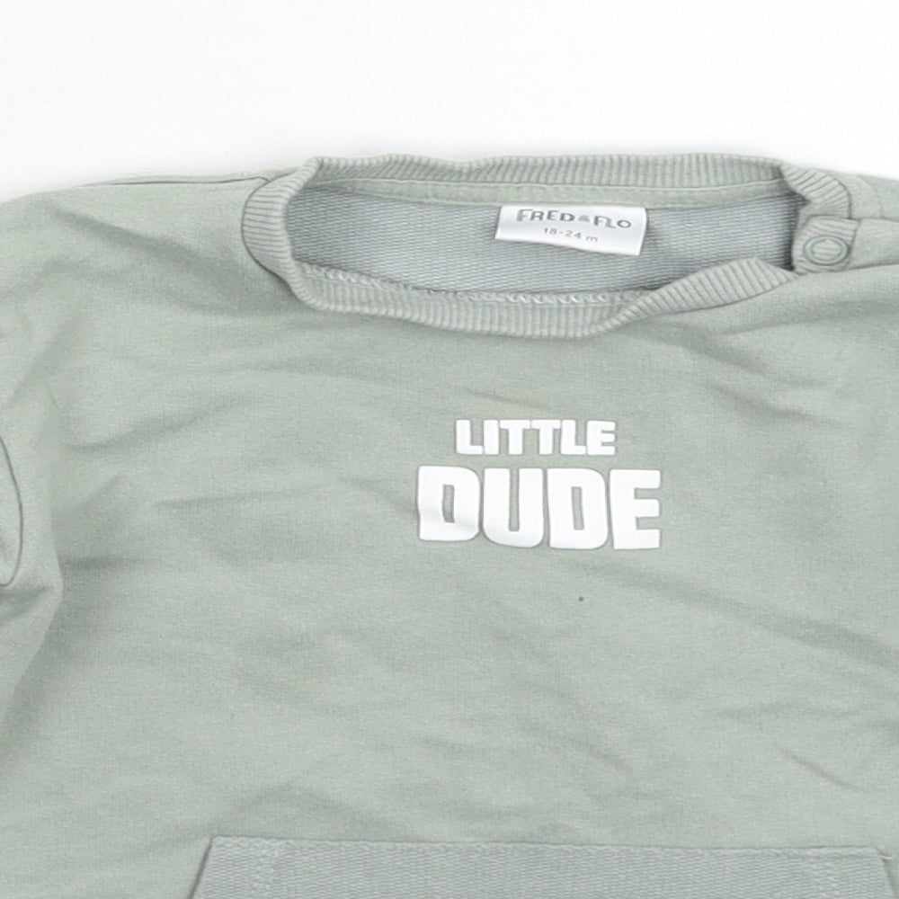 F&F Boys Grey   Pullover Jumper Size 18-24 Months