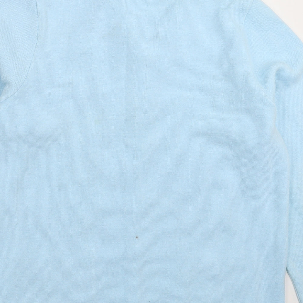 Preworn Womens Blue  Knit Cardigan Jumper Size 14