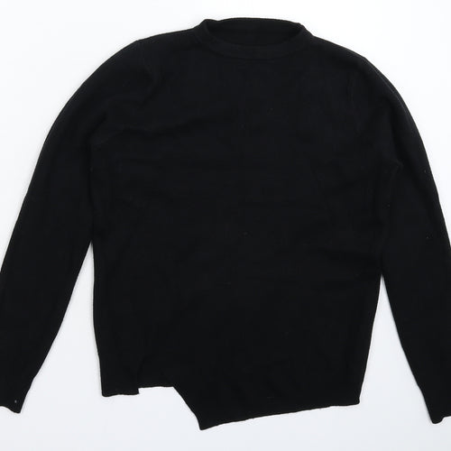 Preworn Womens Black  Knit Pullover Jumper Size 12