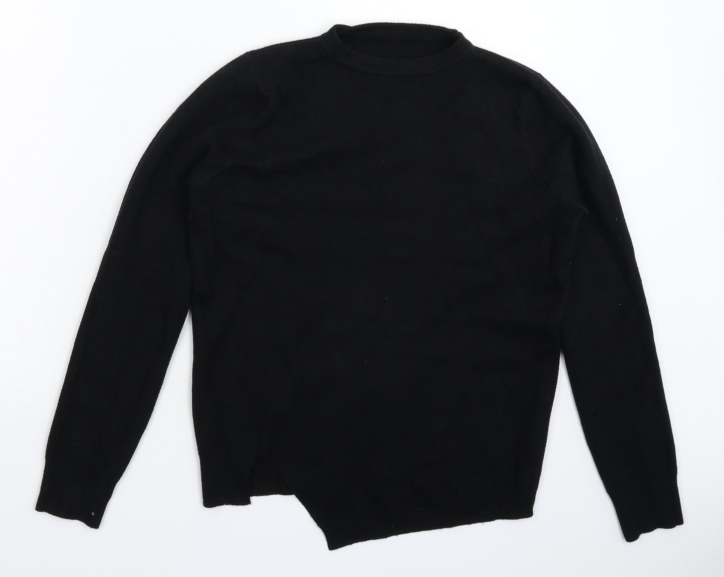 Preworn Womens Black  Knit Pullover Jumper Size 12