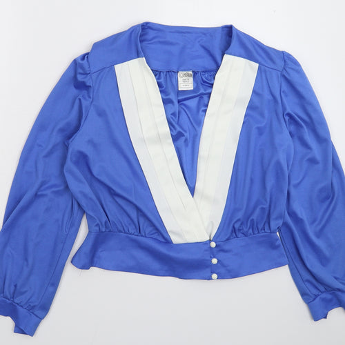 Justine Womens Multicoloured   Basic Blouse Size 16