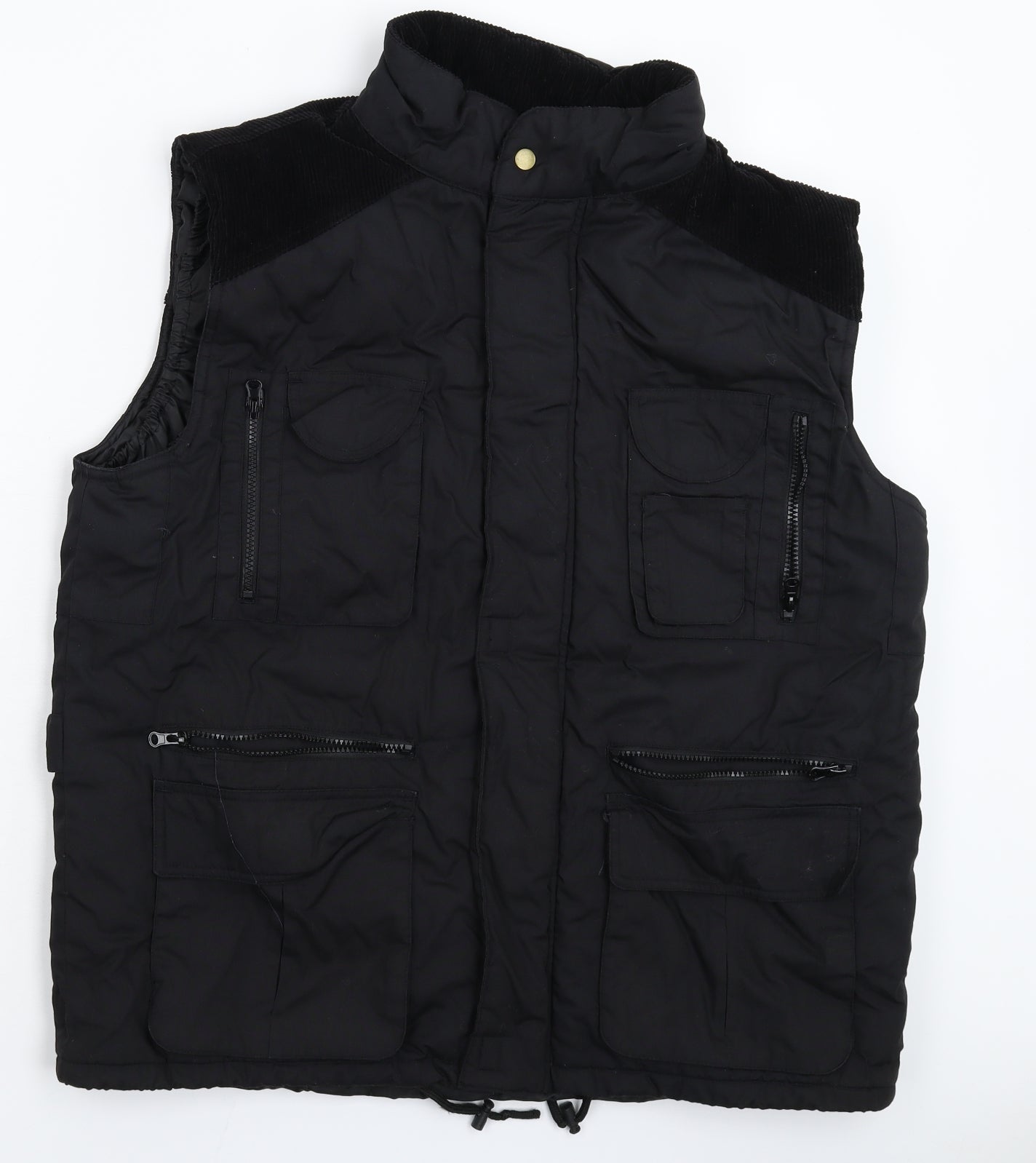 Groundwork Mens Black   Gilet Jacket Size L