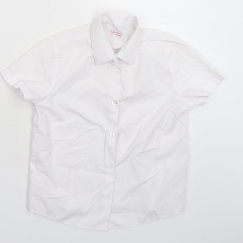 George Boys White   Basic Button-Up Size 7-8 Years