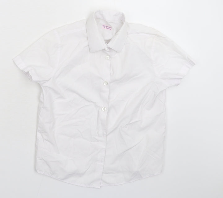 George Boys White   Basic Button-Up Size 7-8 Years