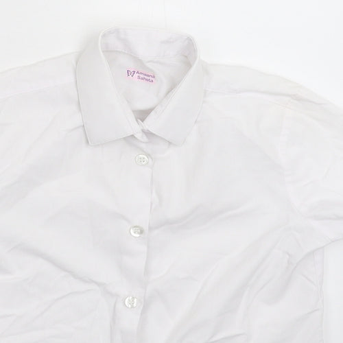 George Boys White   Basic Button-Up Size 7-8 Years