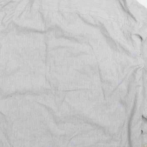 TU Mens Grey    Button-Up Size 2XL