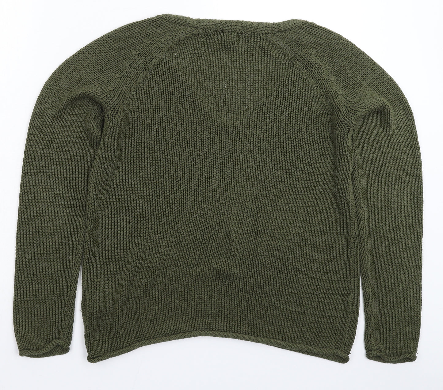 H&M Womens Green  Knit Pullover Jumper Size S