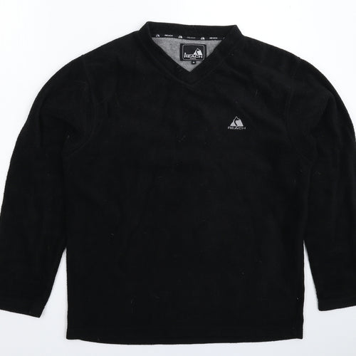 Reach Mens Black  Fleece Pullover Sweatshirt Size M