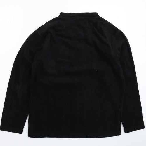 Reach Mens Black  Fleece Pullover Sweatshirt Size M