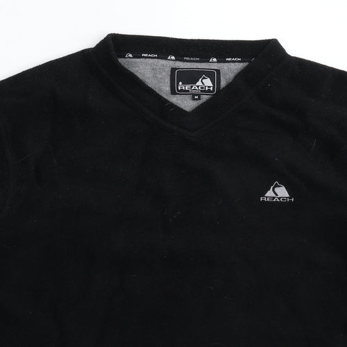 Reach Mens Black  Fleece Pullover Sweatshirt Size M