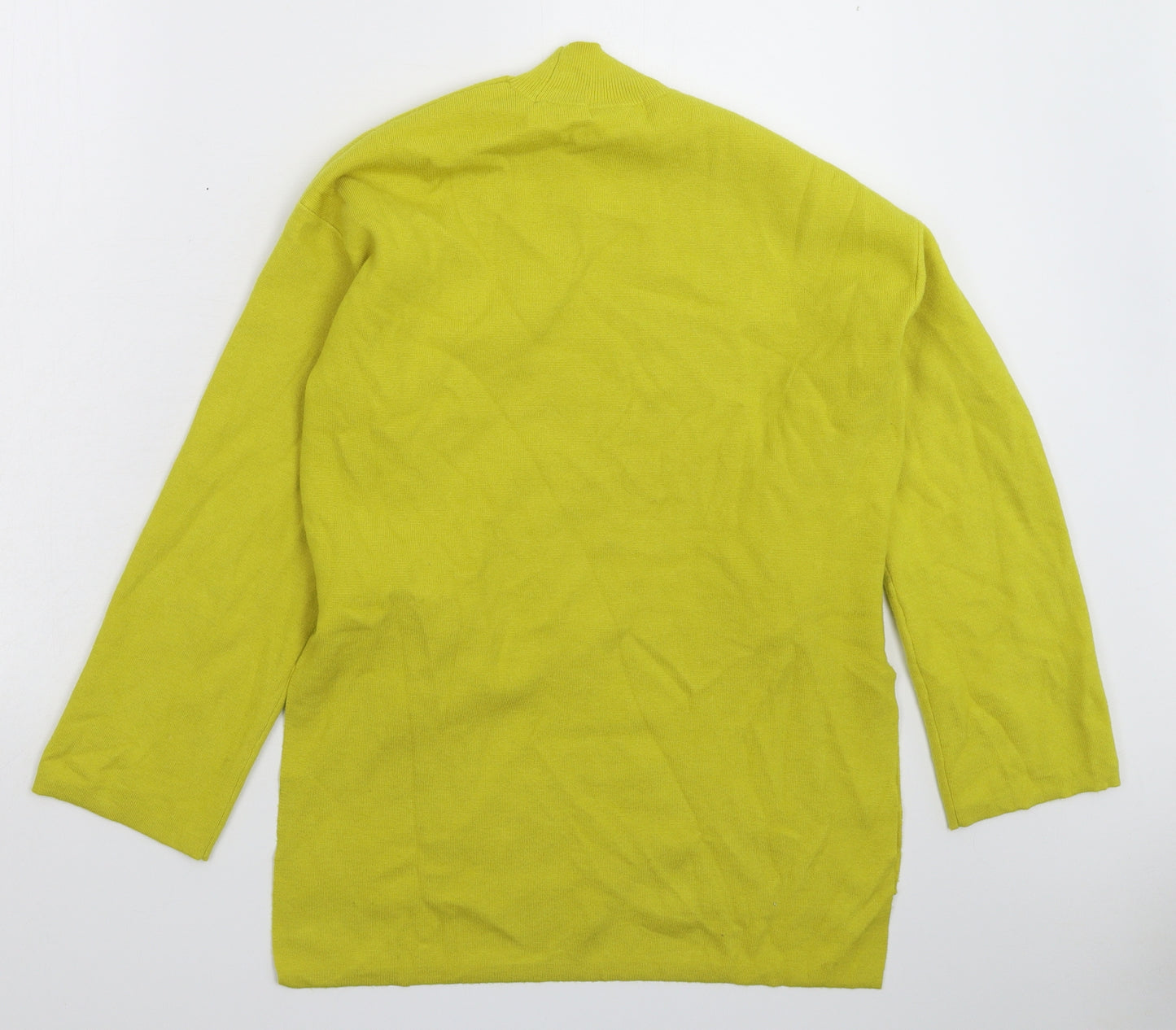 TU Womens Yellow  Knit Pullover Jumper Size 10