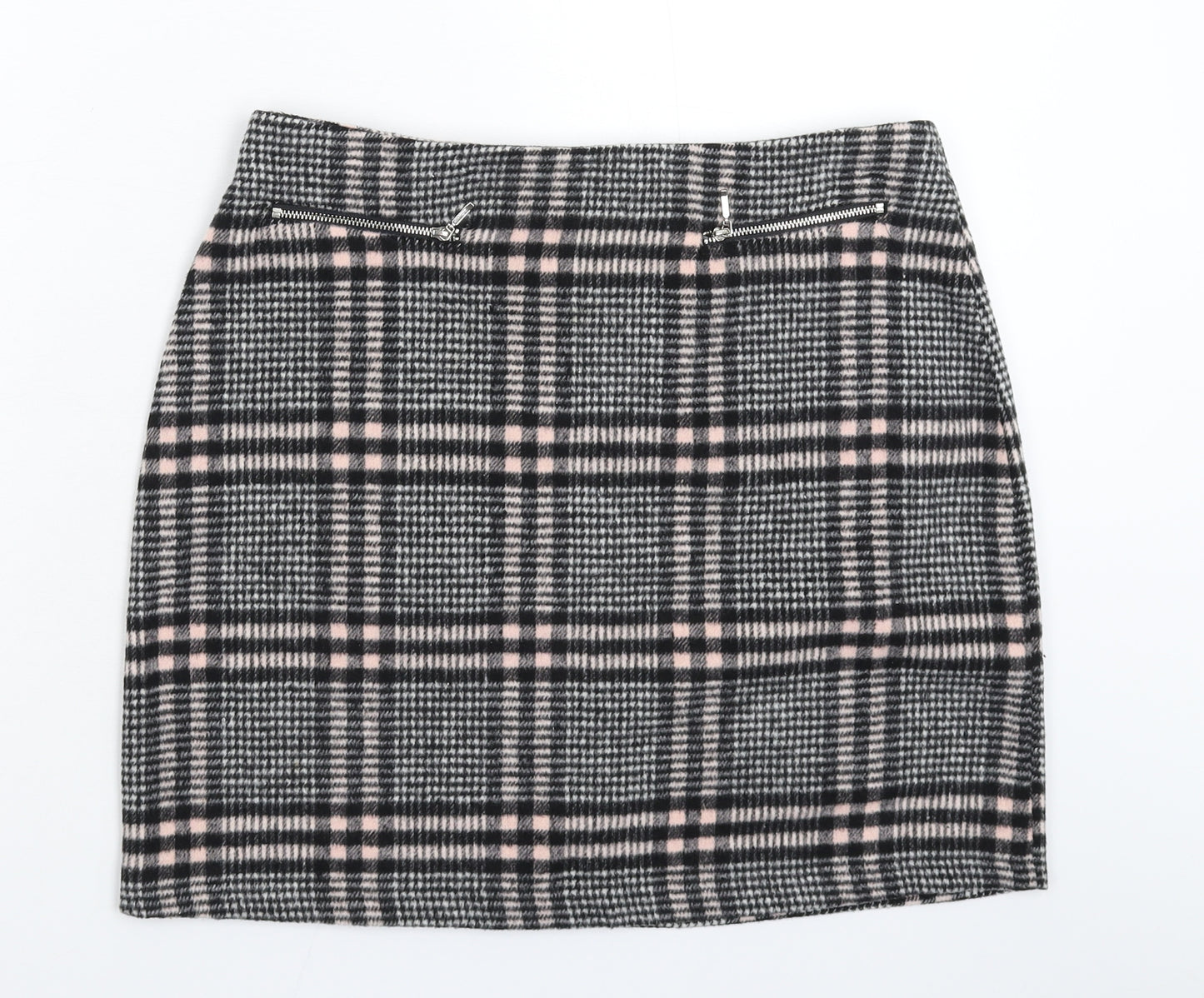 Peacocks Womens Multicoloured Check  Mini Skirt Size 12
