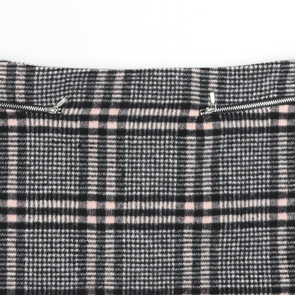 Peacocks Womens Multicoloured Check  Mini Skirt Size 12