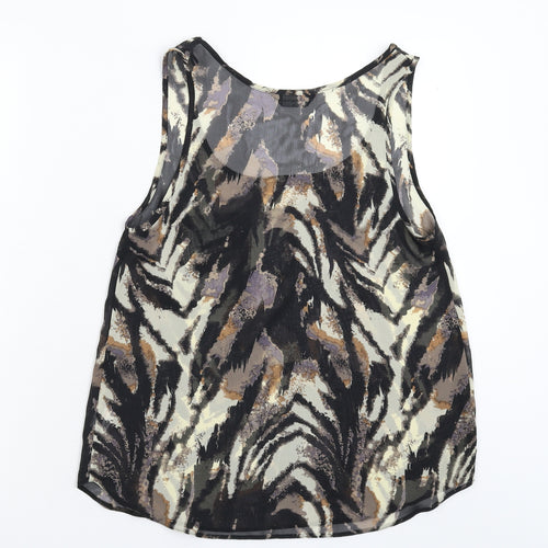 Internacionale Womens Multicoloured  Satin Basic Tank Size 10