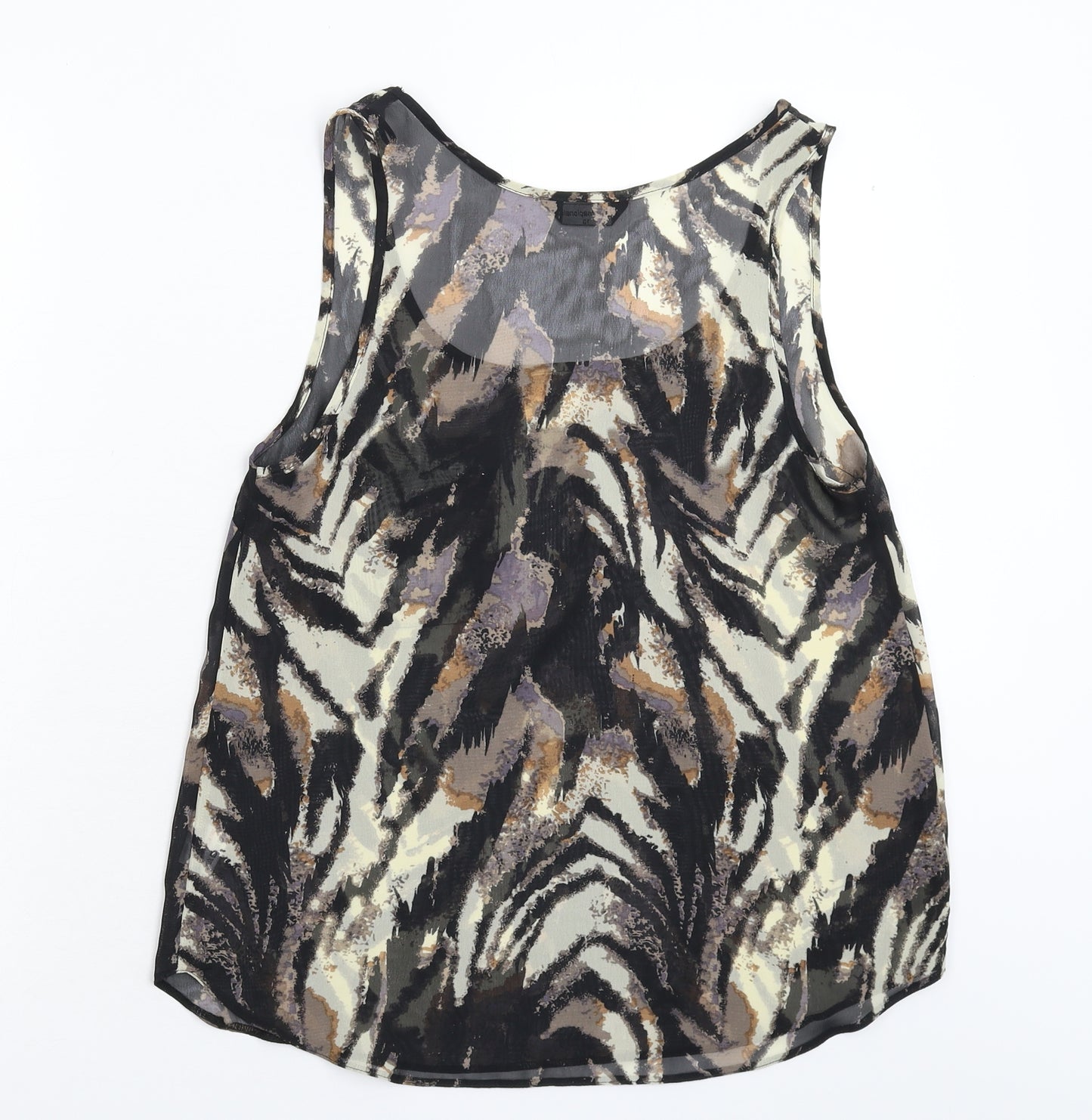 Internacionale Womens Multicoloured  Satin Basic Tank Size 10