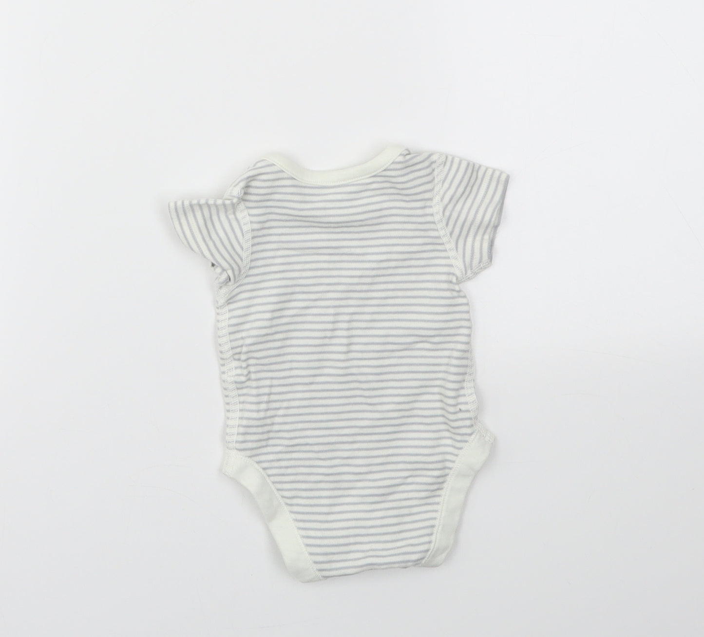 M&S Baby Grey Animal Print  Babygrow One-Piece Size 0-3 Months