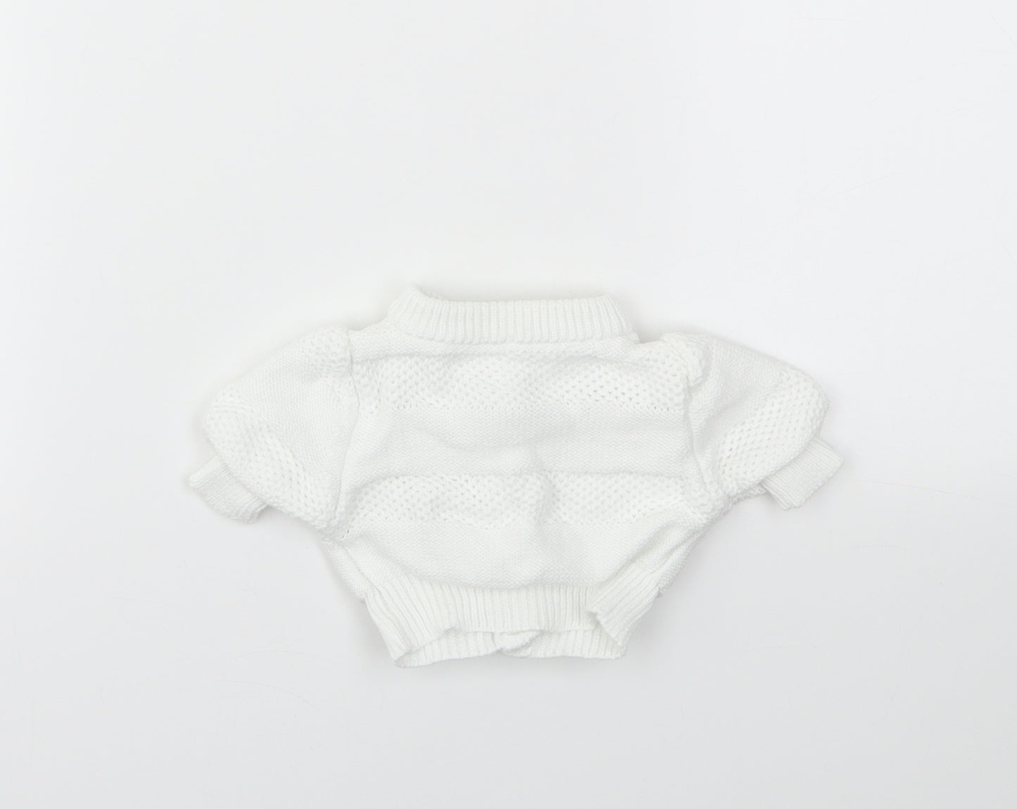 M&S Baby White   Cardigan Jumper One Size