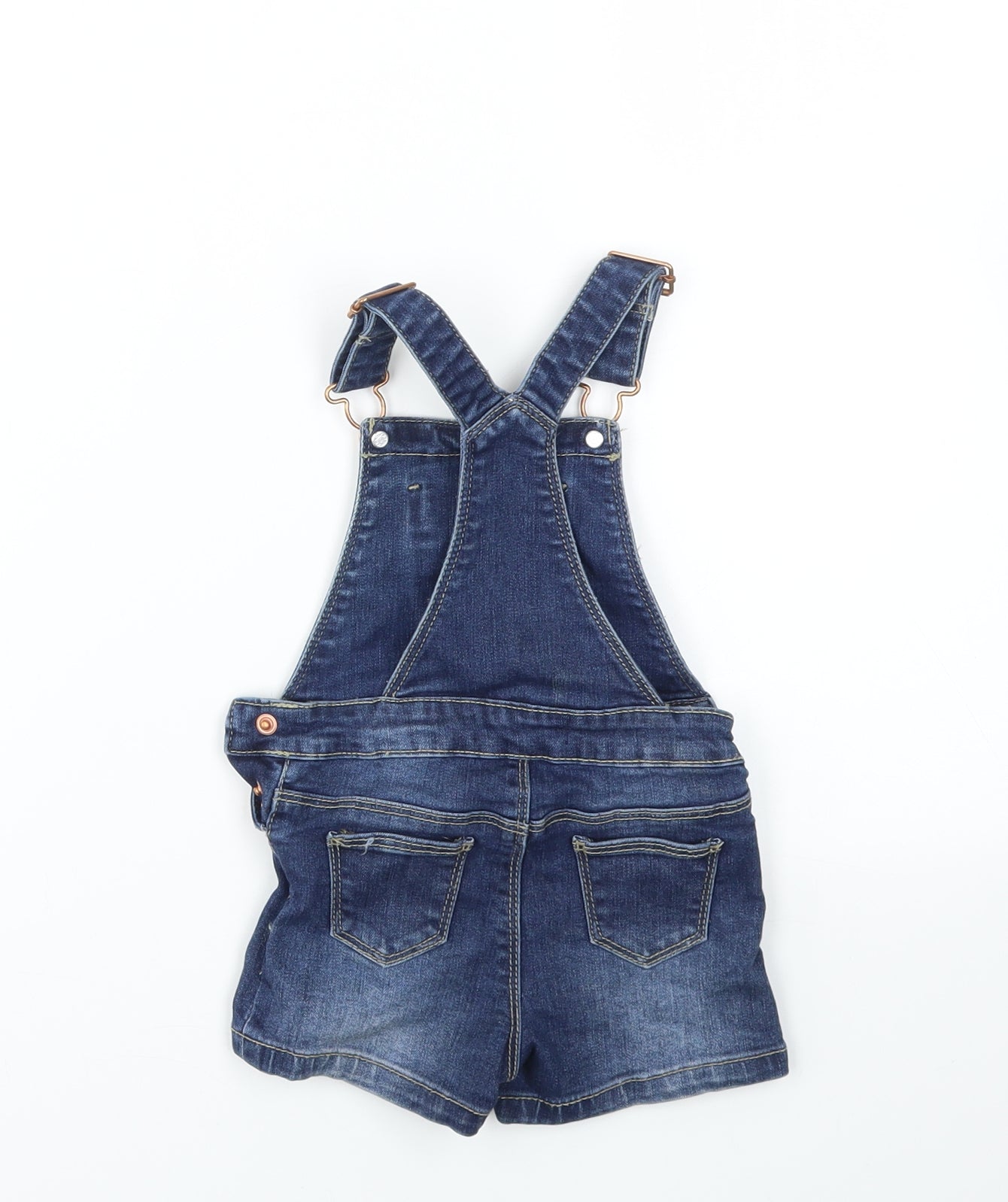 Primark Girls Blue   Dungaree One-Piece Size 9-12 Months