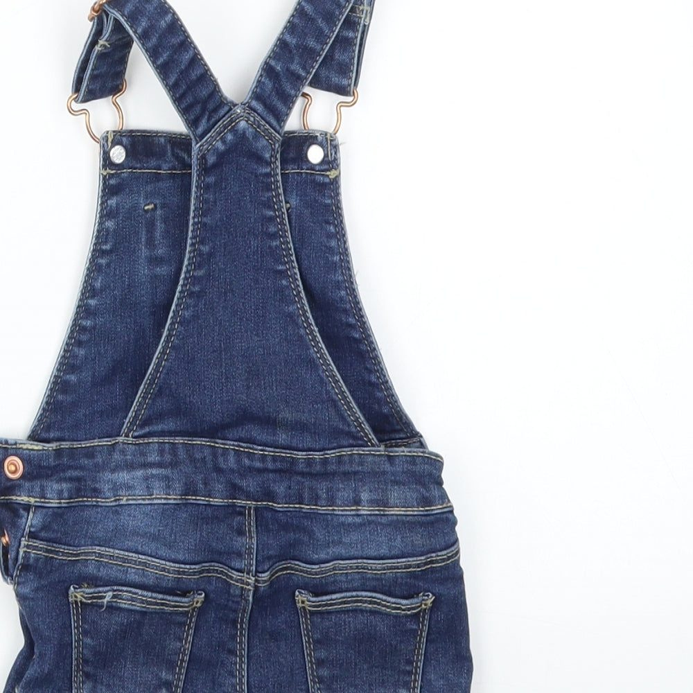 Primark Girls Blue   Dungaree One-Piece Size 9-12 Months