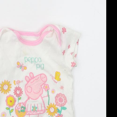 MY FIRST Baby White   Catsuit One-Piece Size 6-9 Months