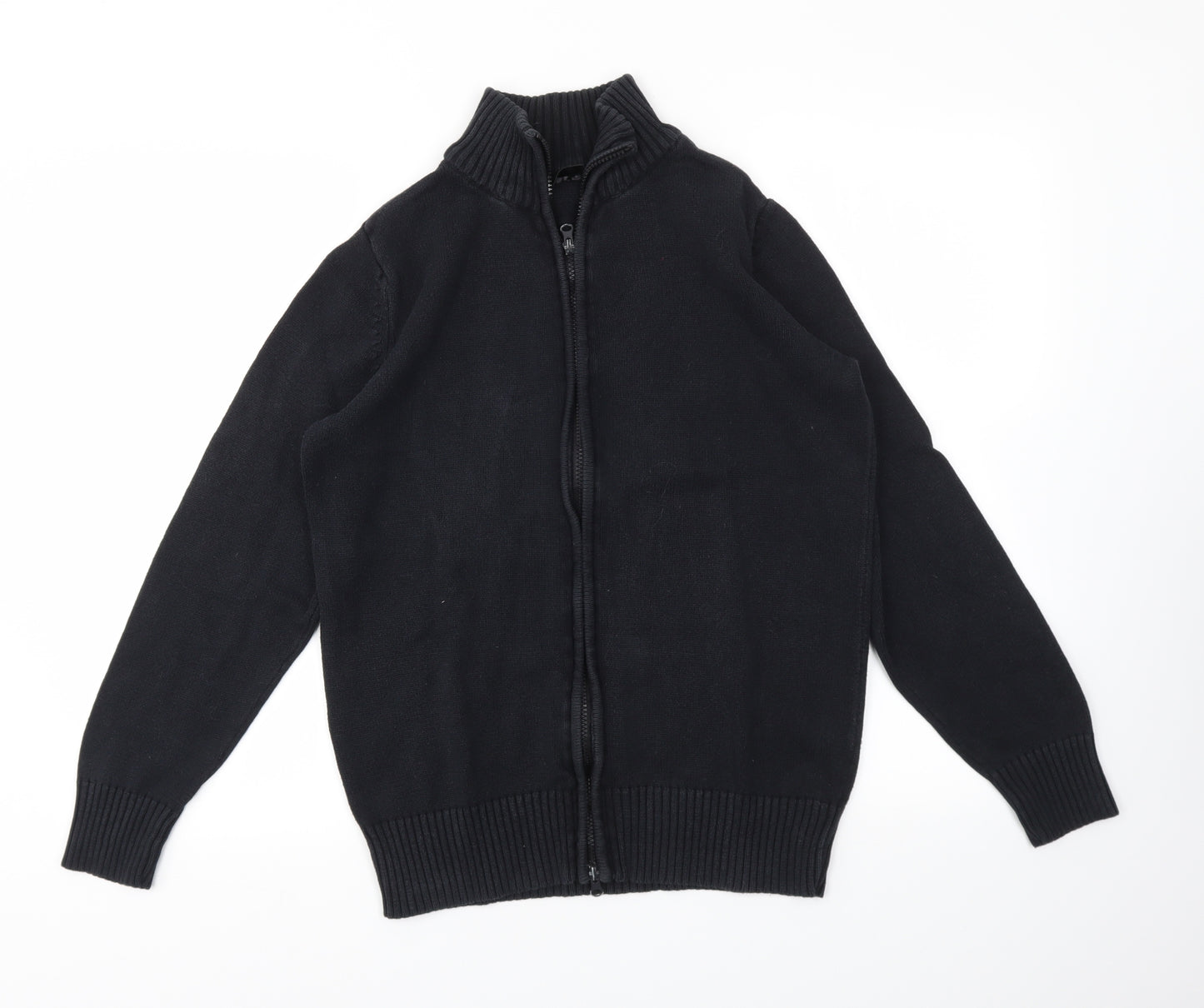 Preworn Mens Black   Full Zip Sweatshirt Size L