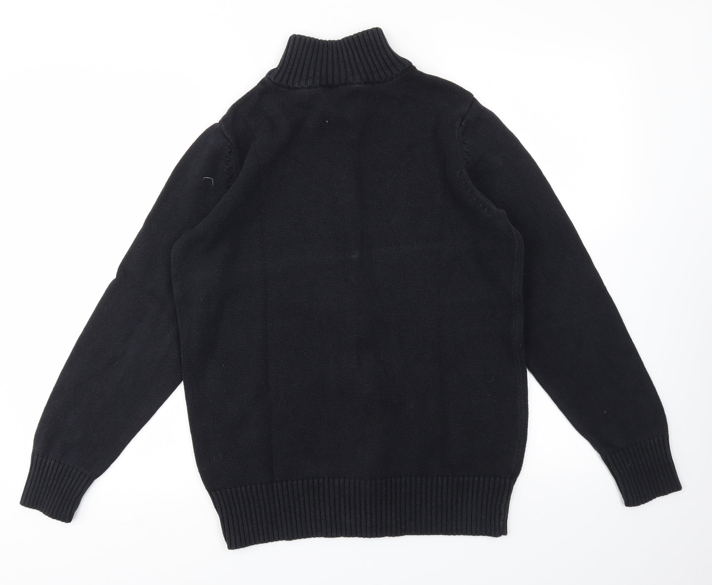 Preworn Mens Black   Full Zip Sweatshirt Size L