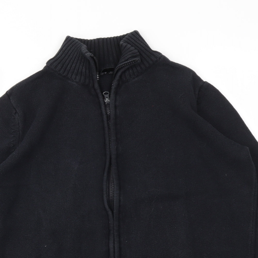 Preworn Mens Black   Full Zip Sweatshirt Size L